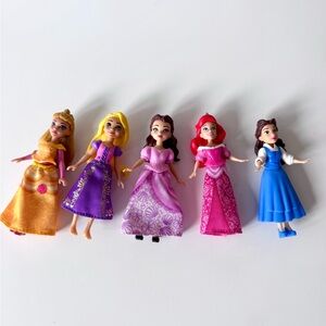 Disney Princess 5 Mini Dolls, 4 in